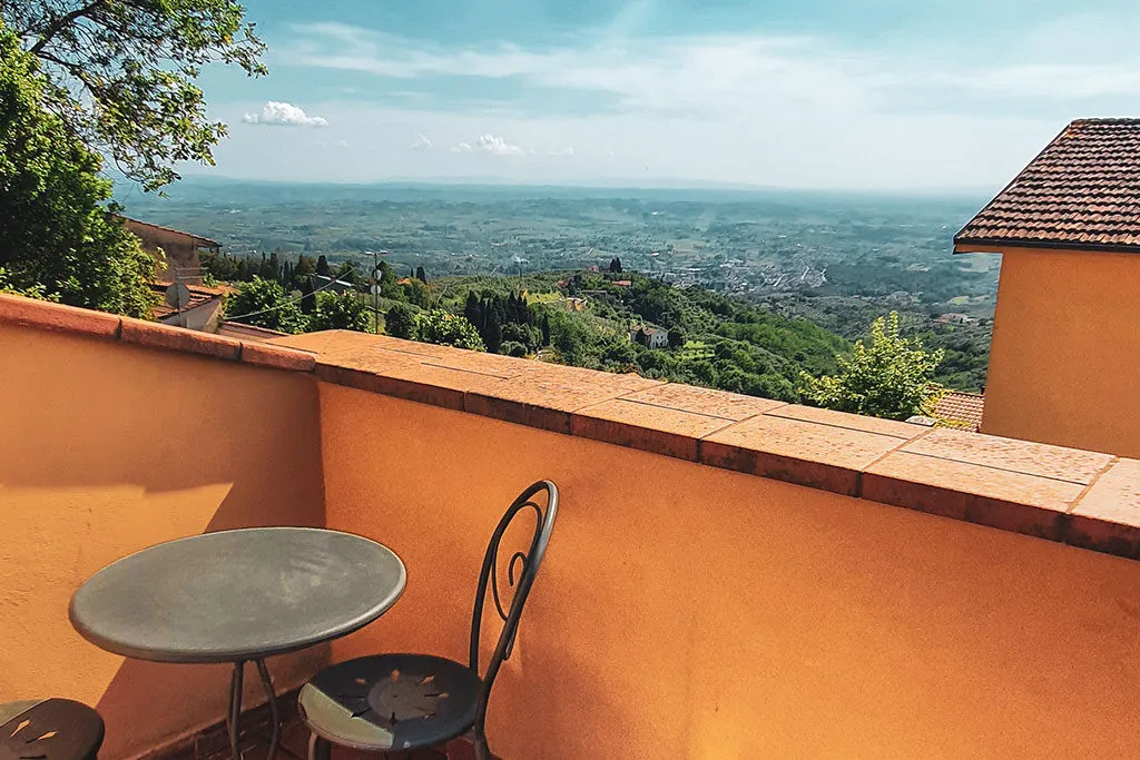 balcone camera superior bellavista san baronto