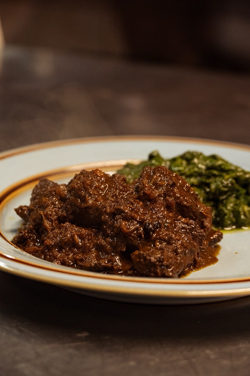 Peposo alla Sanbarontana, piatto della tradizione toscana servito al Ristorante Bellavista a Pistoia